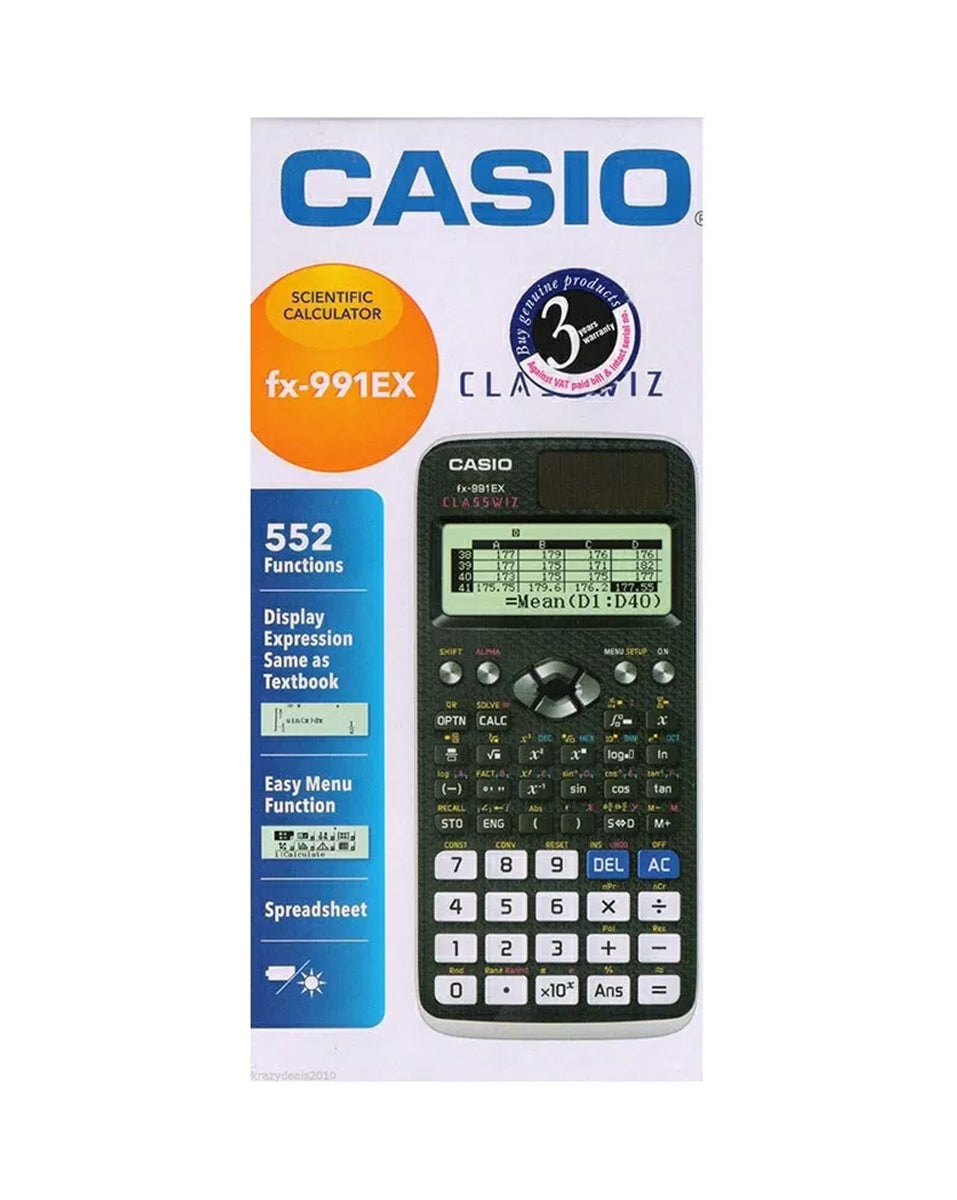 CASIO FX-991EX Classwiz Engineering Advanced Scientific Calculator