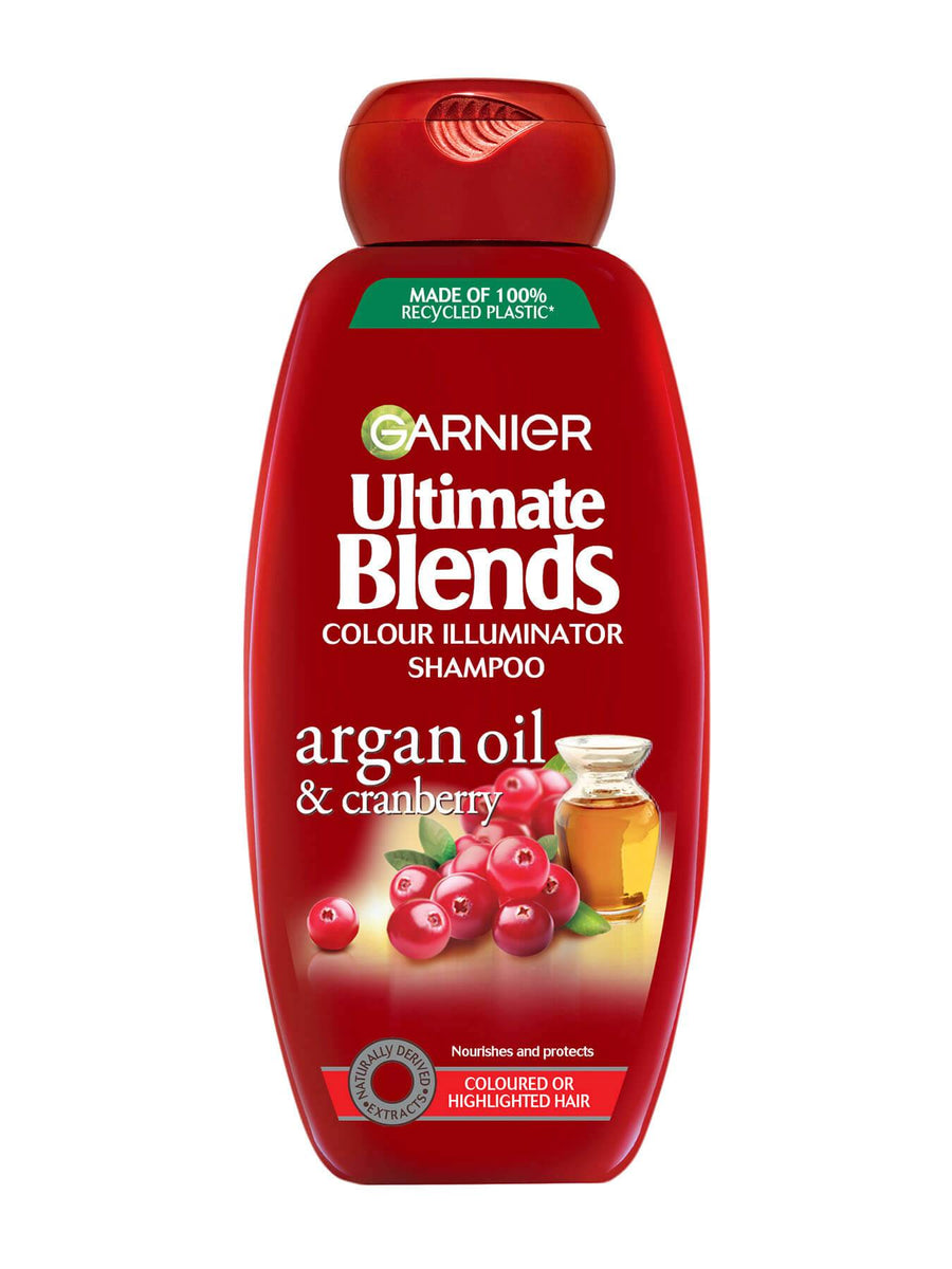 Garnier Ultimate Blends Argan Oil & Cranberry Shampoo 400ml Shahalami.pk
