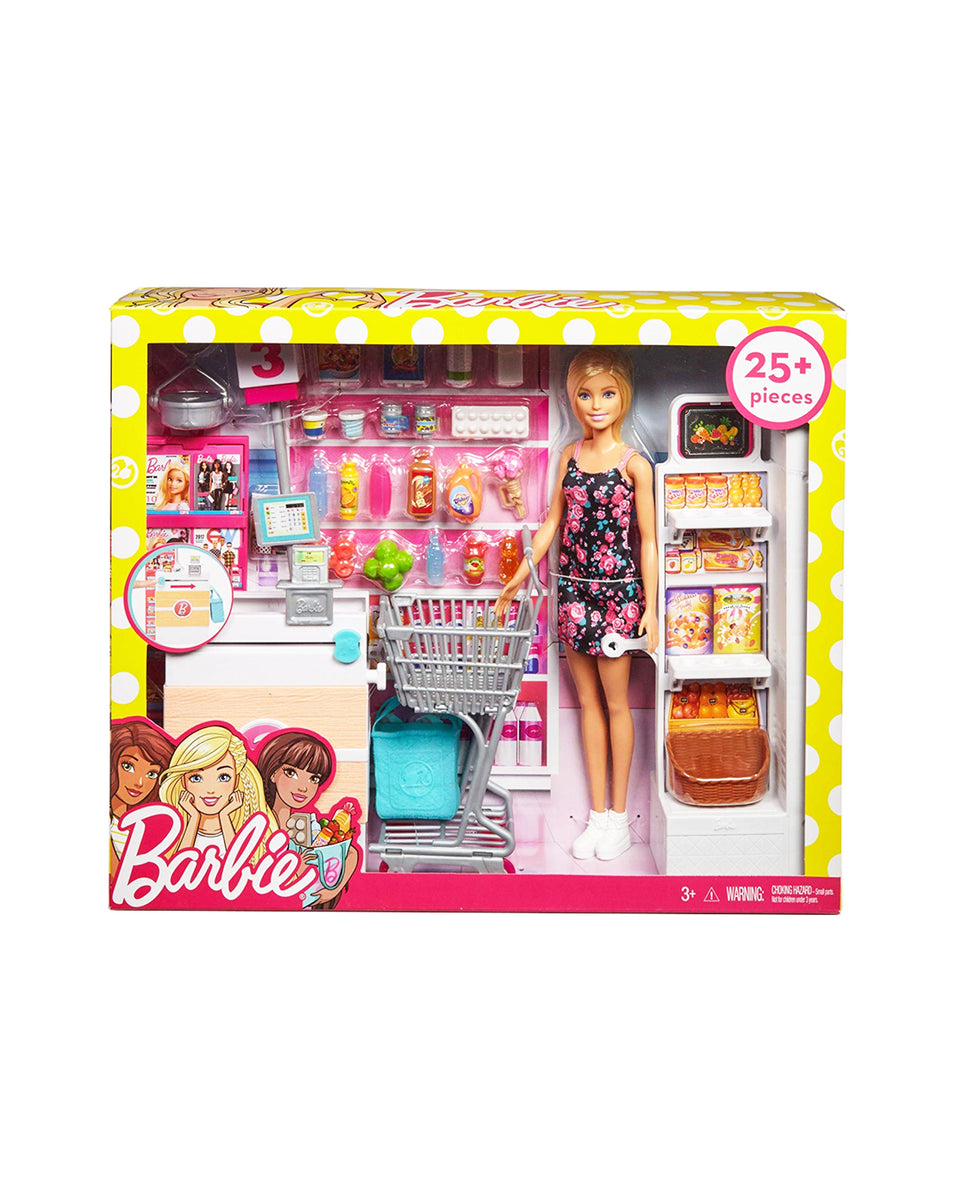 Barbie doll shopping set sale