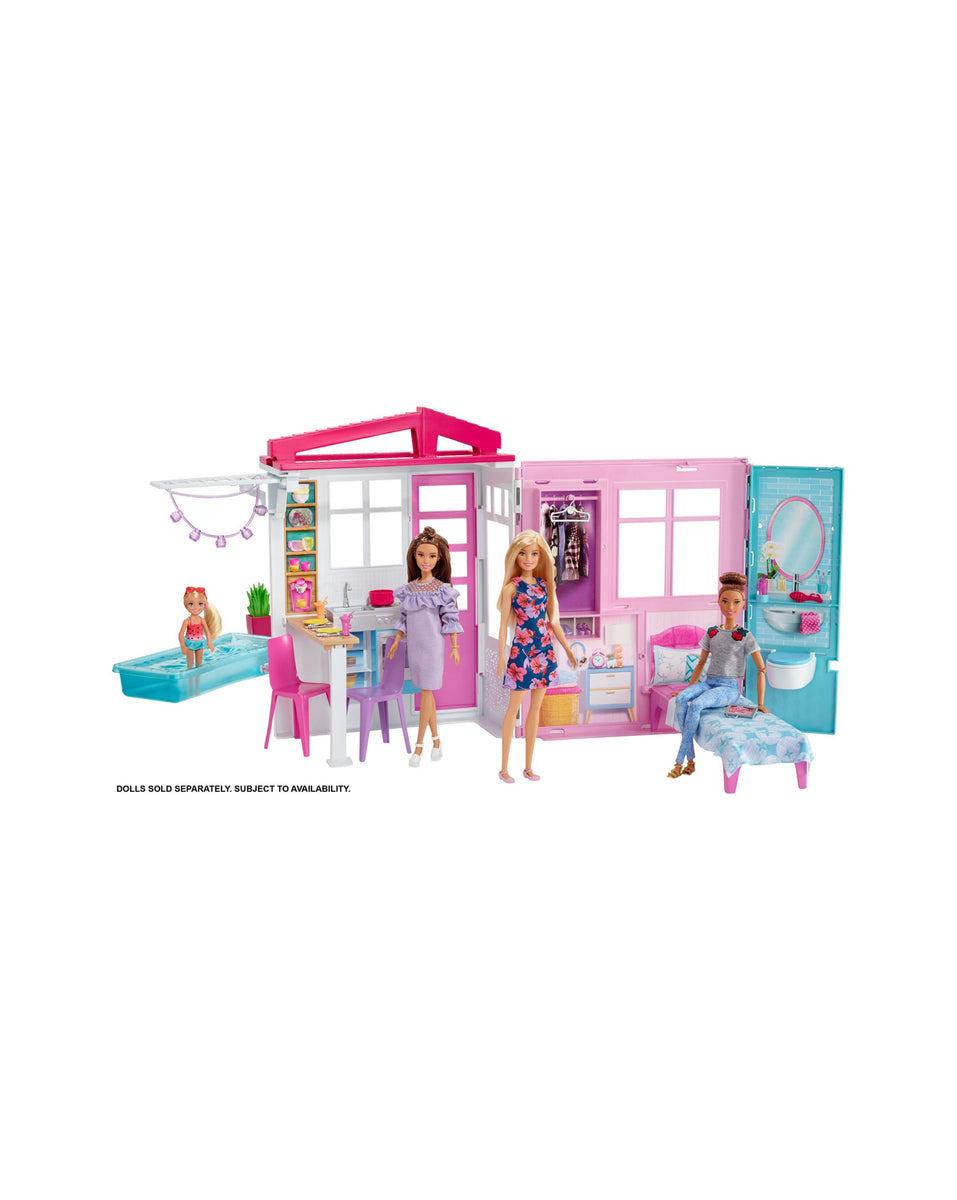 Barbie close and go house hot sale