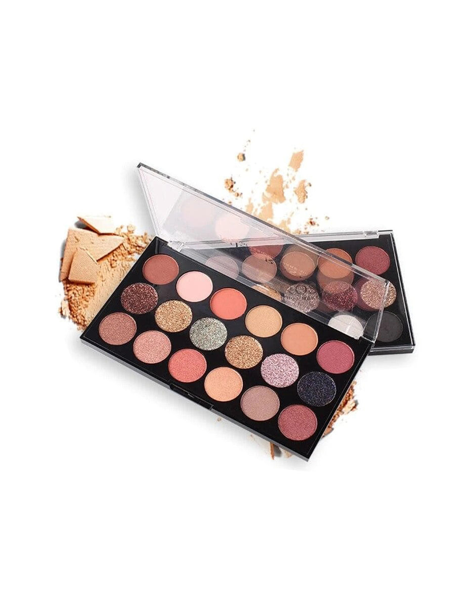 Matte and shimmer eyeshadow palette hotsell
