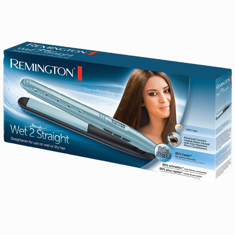 Straightener wet outlet to straight