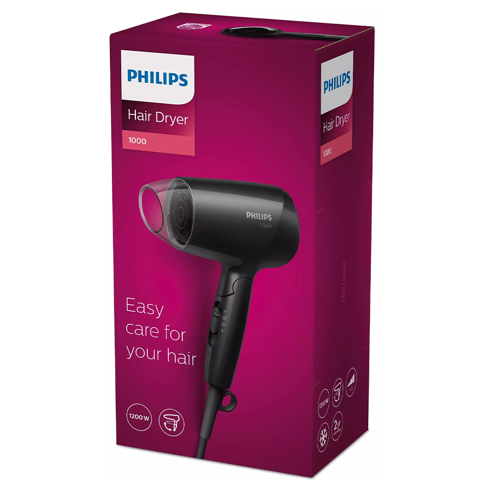 Philips Essential Care 1200W Hair Dryer Black Shahalami.pk