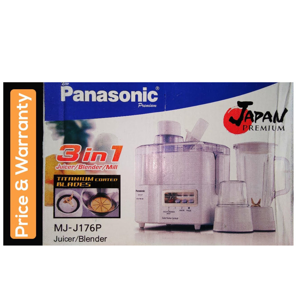 Panasonic 3 In 1 Juicer Blender (MJJ176P) Shahalami.pk