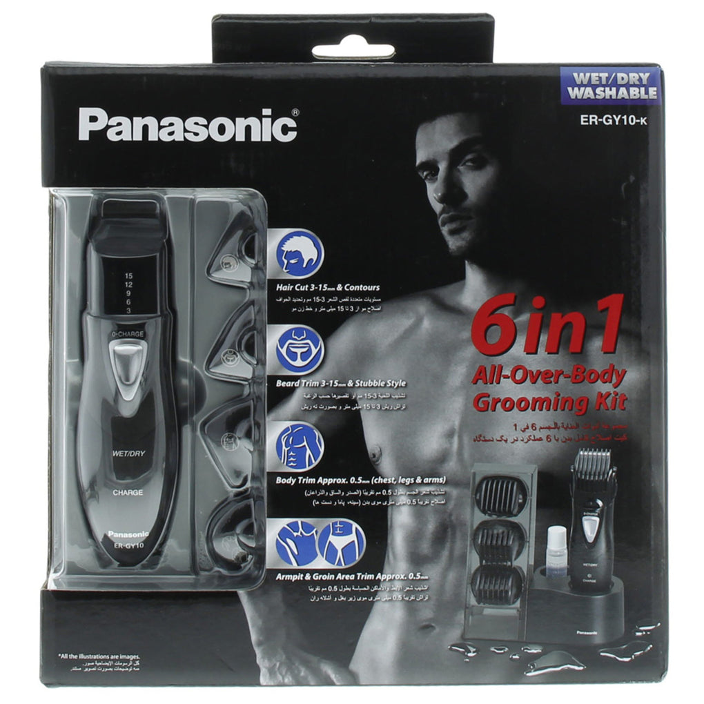 Panasonic 6-in-1 Men's Body Grooming Kit (ER-GY10K) –