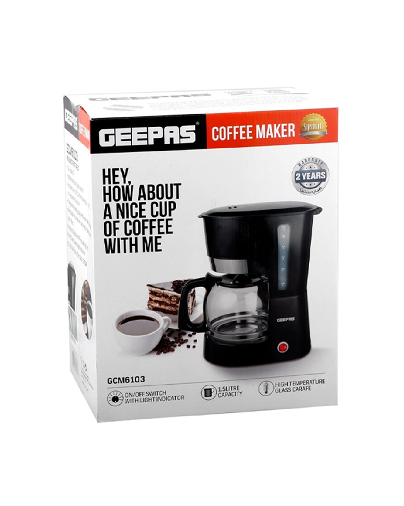 GEEPAS Coffee Maker (GCM6103) Shahalami.pk