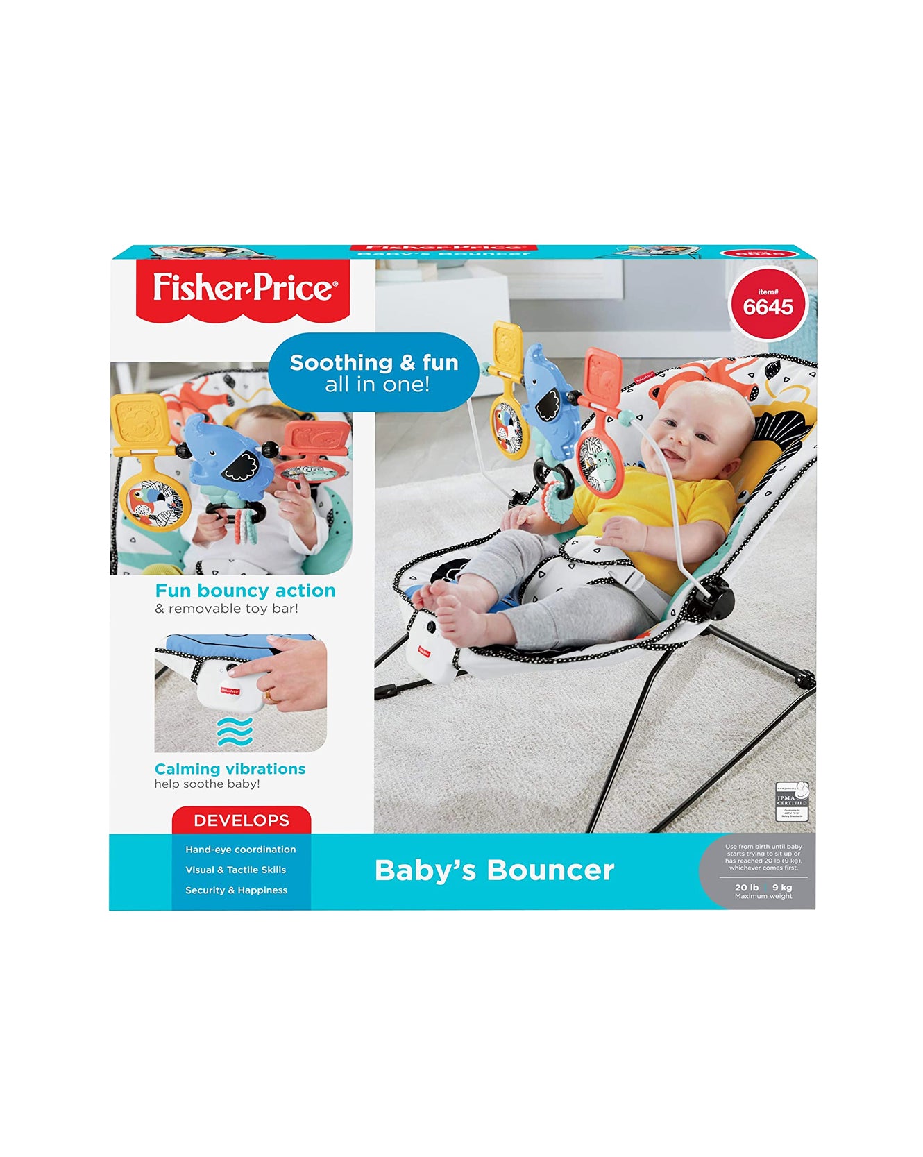 Fisher Price Baby s Bouncer Lion Around Shahalami.pk