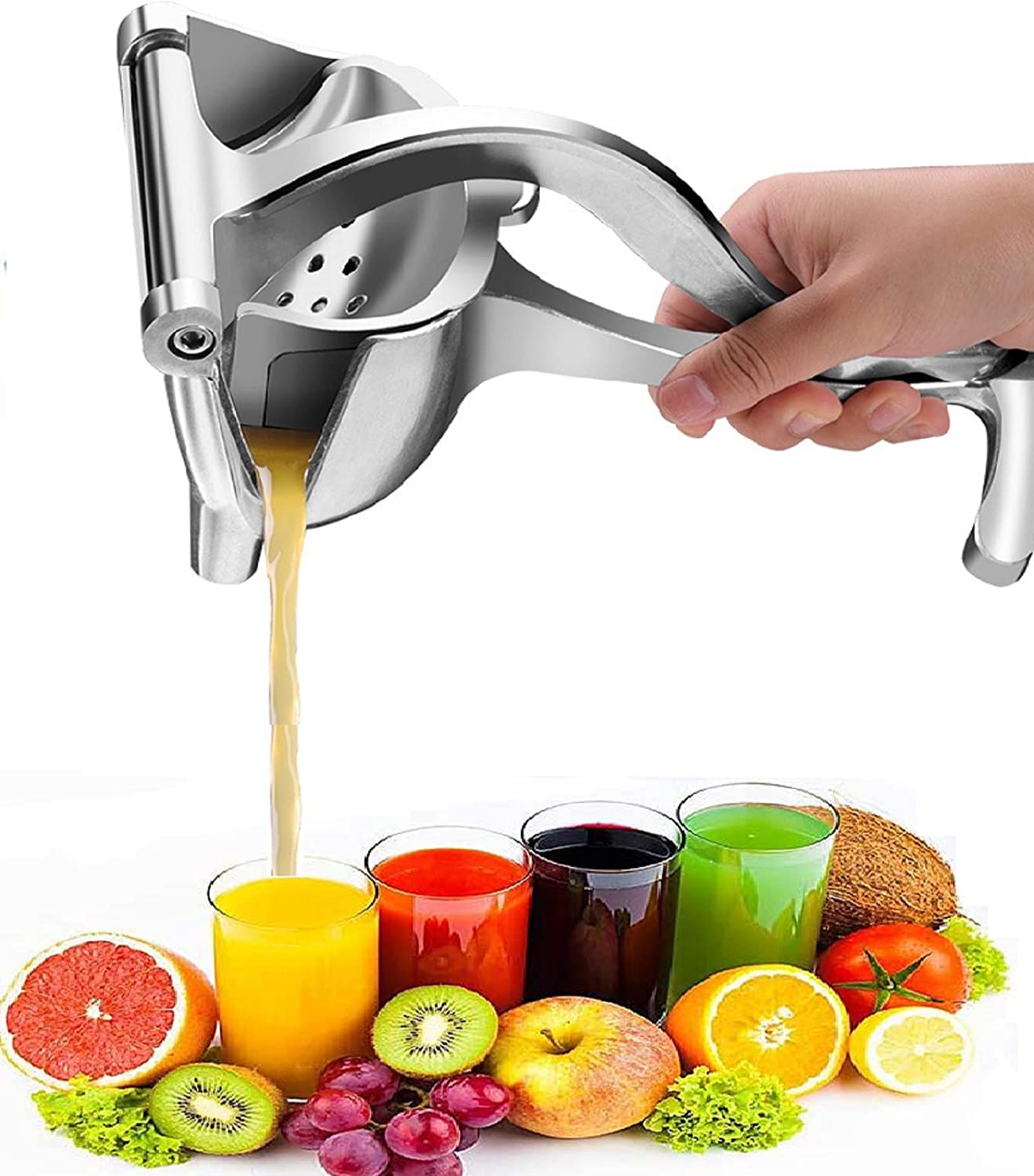 Manual fruit juicer all metal body sale